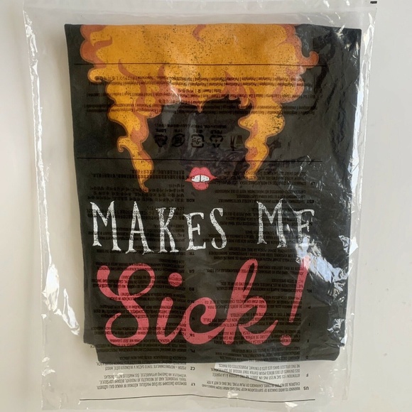 Spirit Halloween 'Makes Me Sick' Fleecedecke – Hocus Pocus Lizenz, 152x127 Cm